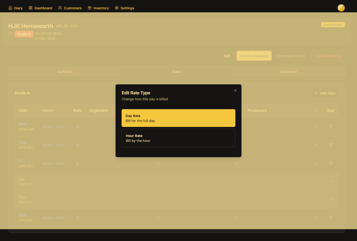 Changing from Day Rate to Hourly Rate